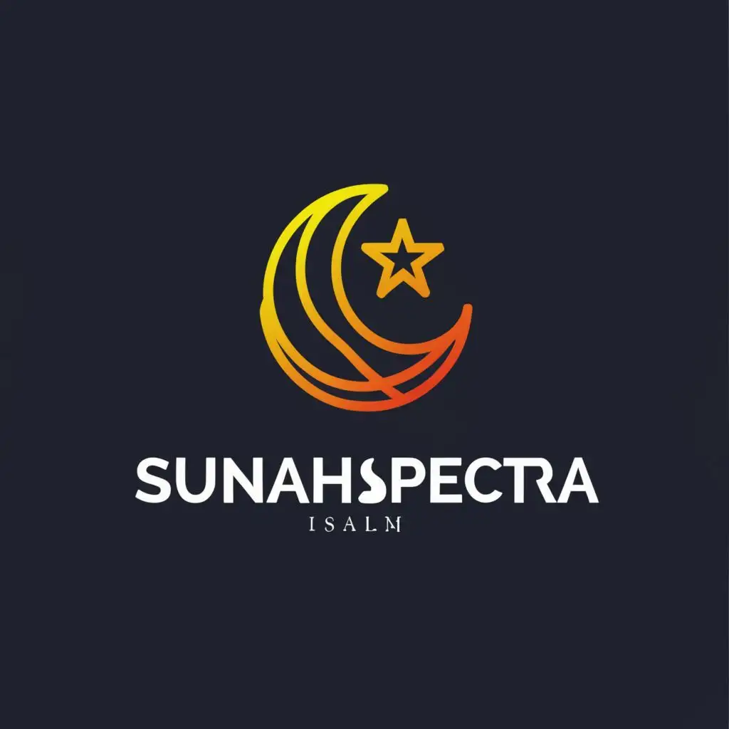 a logo design,with the text "sunnahspectra", main symbol:Islam, ,Minimalistic,be used in Religious industry,clear background