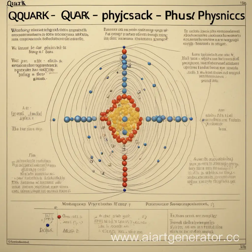 Colorful-Quark-Physics-Illustration-with-Particle-Interactions