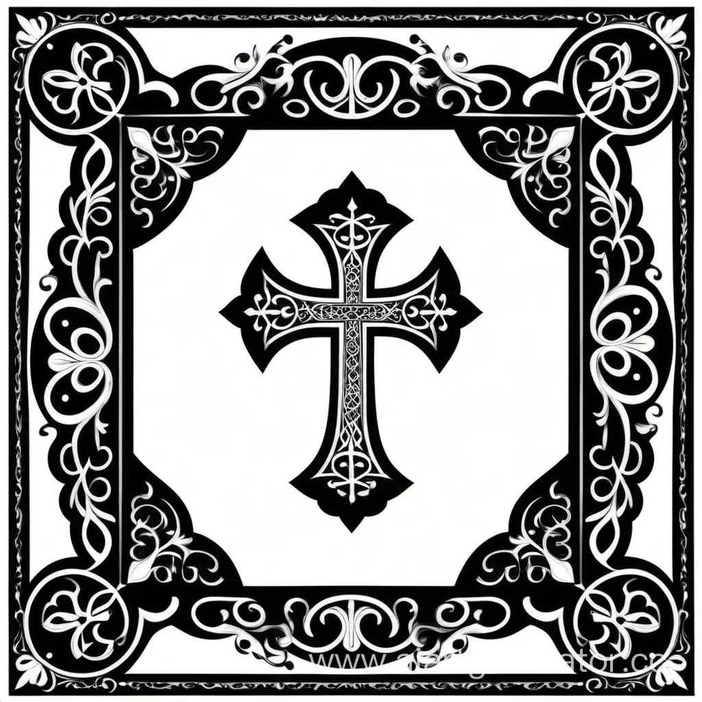 Elegant-Arabesque-Family-Logo-in-MelnikovVG-Style-with-Orthodox-Cross