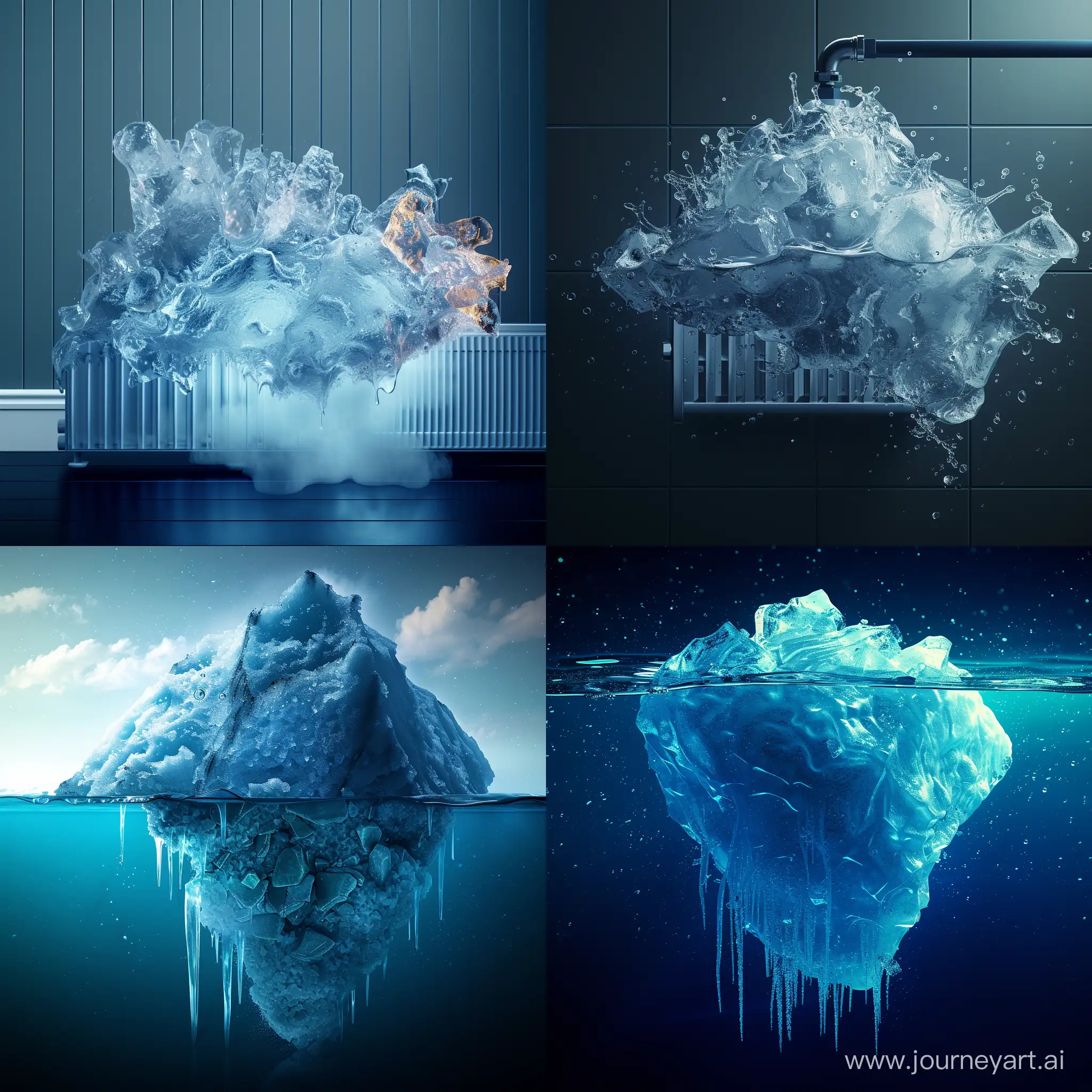 Melting-Iceberg-Connected-to-Radiator
