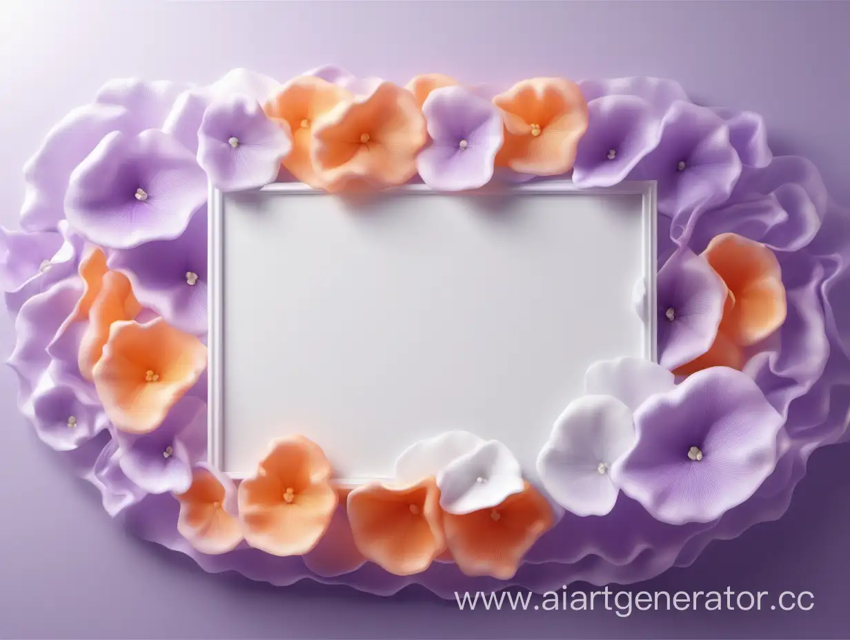 Elegant-Bed-in-Delicate-Violet-Orange-and-White-Colors
