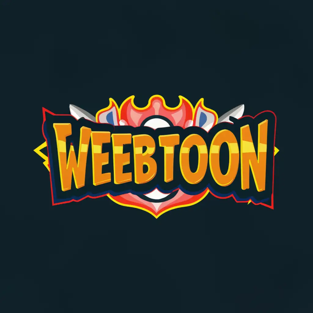 a logo design,with the text "weebtoon", main symbol:manhua,Moderate,clear background