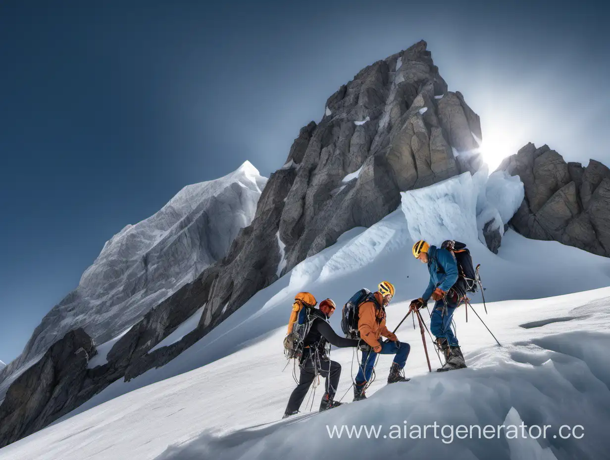 Mountain-King-Knighting-Alpinist-with-Ice-Axe-Ceremony