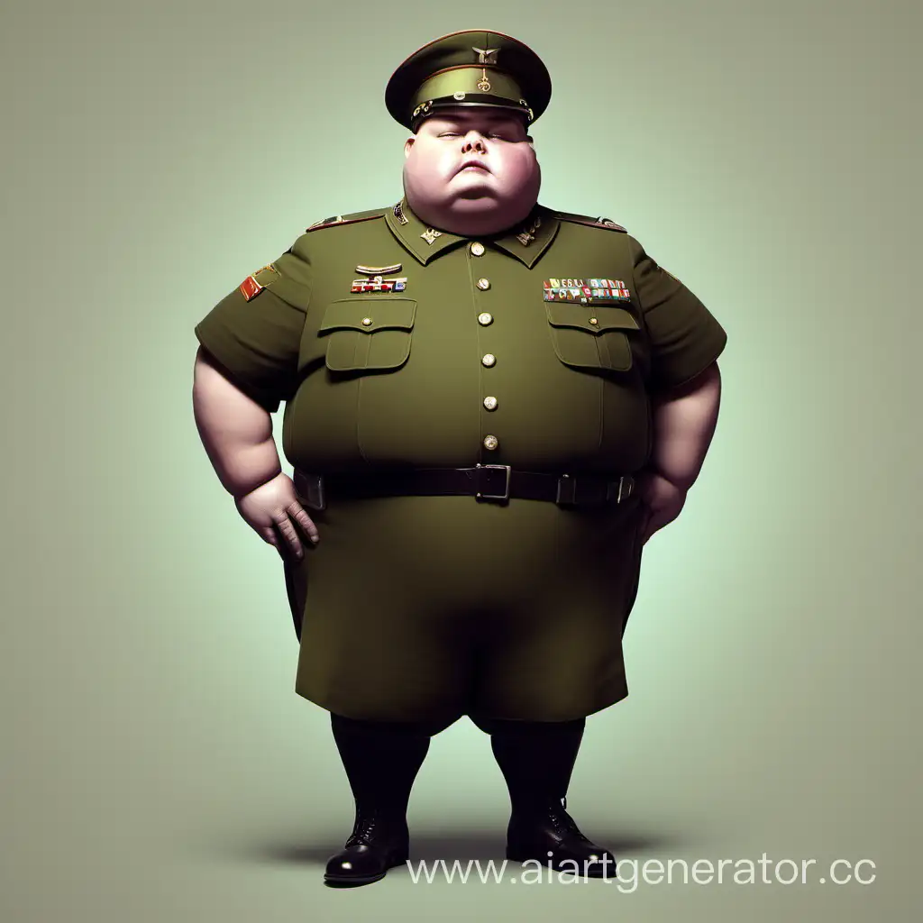 Rotund-Military-Cadet-Displaying-Strength-and-Resilience