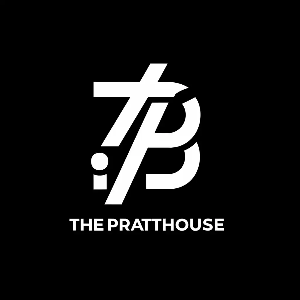 a logo design,with the text "The PrattHouse, 173", main symbol:P,Minimalistic,be used in Religious industry,clear background