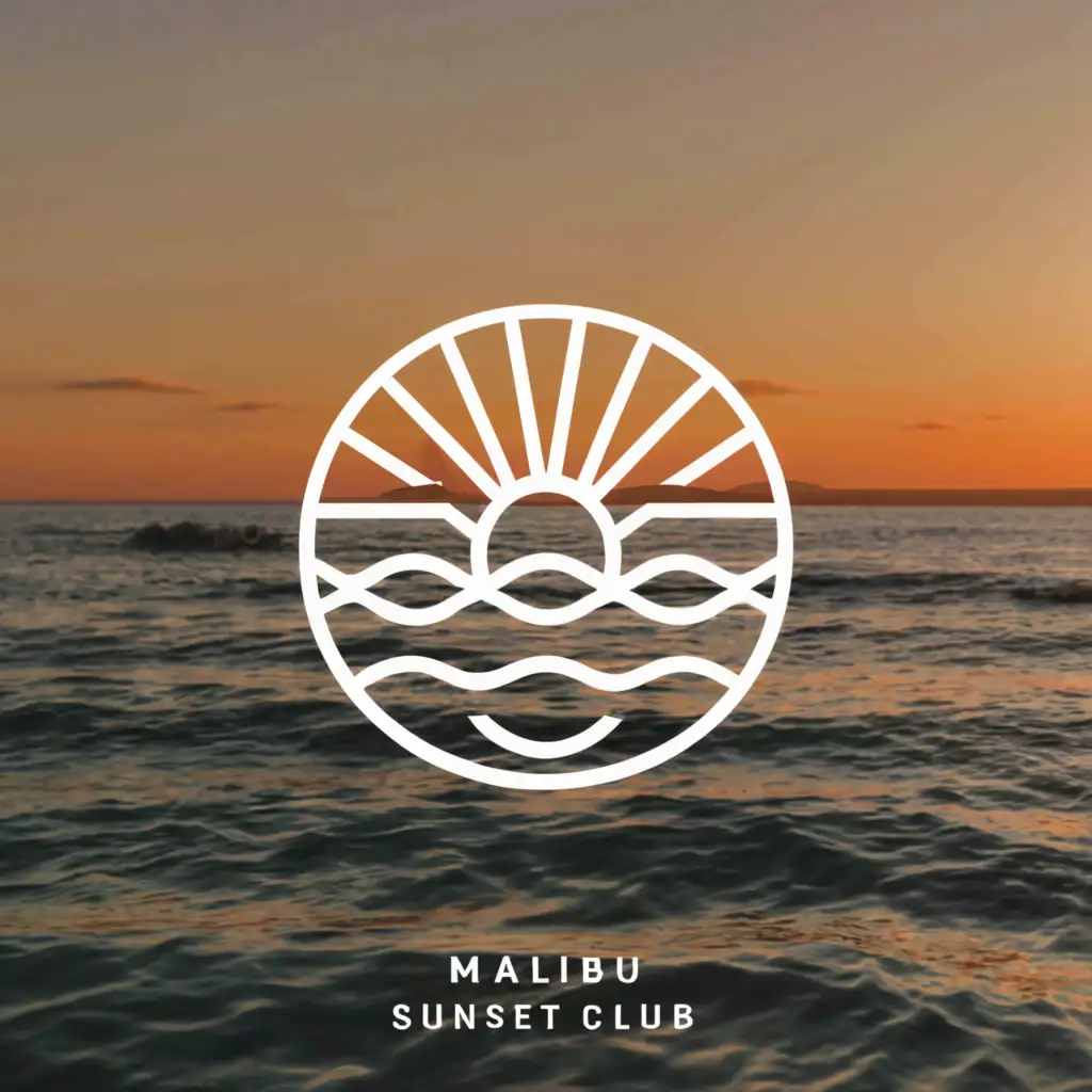 a logo design,with the text "Malibu Sunset Club", main symbol:MSC,complex,clear background