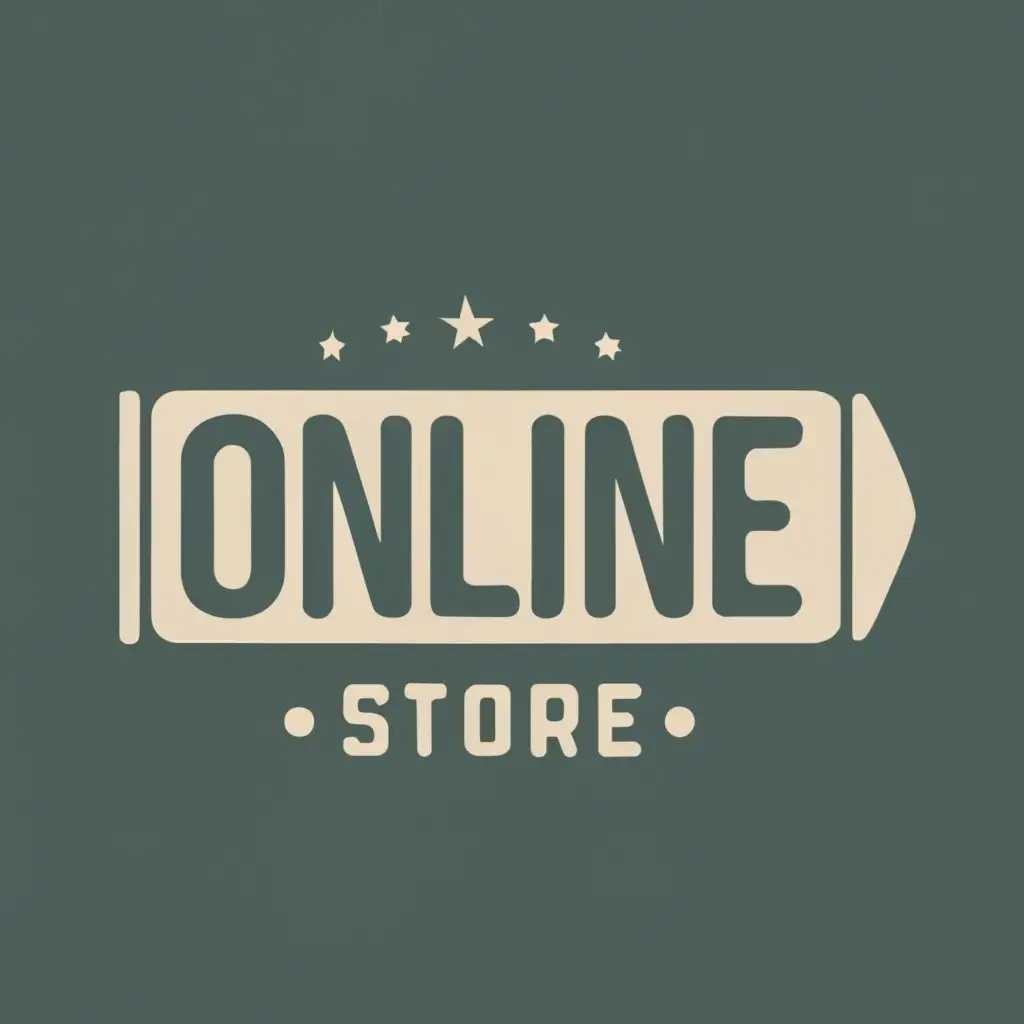 logo, bar, with the text "Online Store", typography