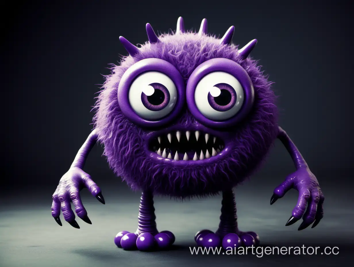 Adorable-Purple-Monster-with-Big-Eyes-and-Long-Limbs