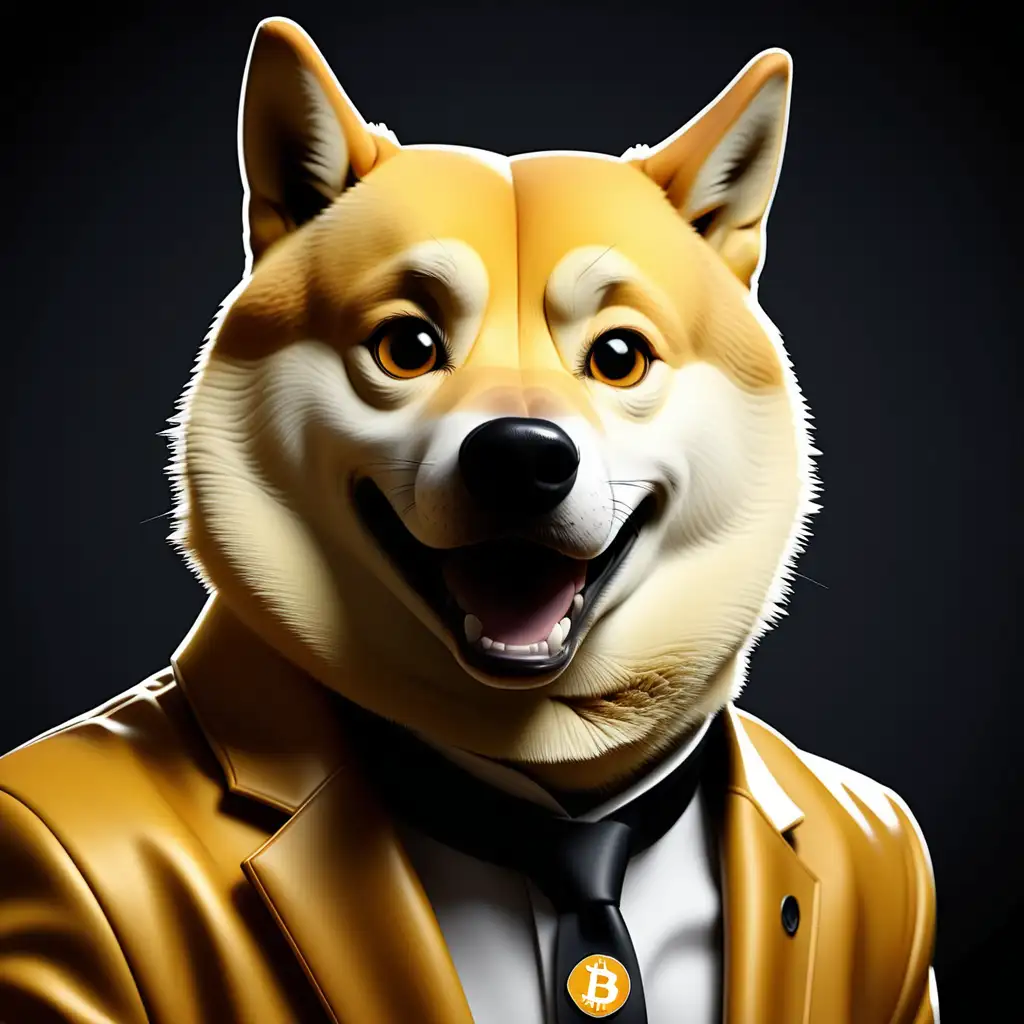 Doge Coin Cryptocurrency Conceptual Art