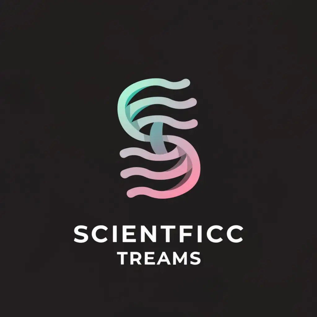 a logo design,with the text "Scientific Streams", main symbol:Scientific Streams,Moderate,be used in Technology industry,clear background