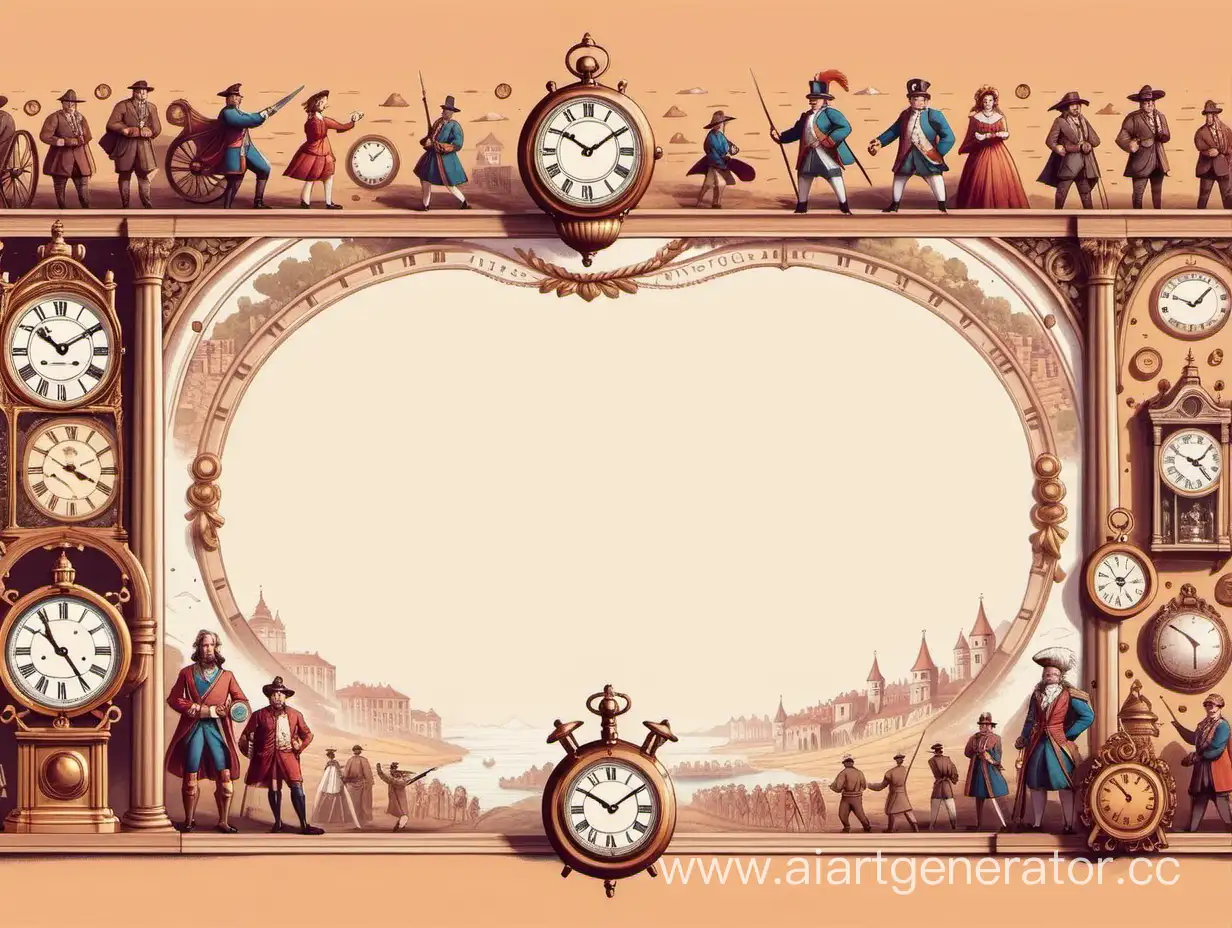 Whimsical-Historical-Collage-Antique-Maps-Clocks-and-Costumes