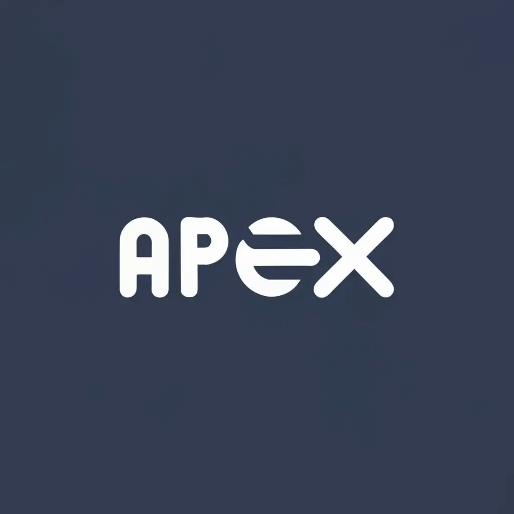 logo, Futuristic Font or Iconography:, with the text "APEX", typography, be used in Technology industry