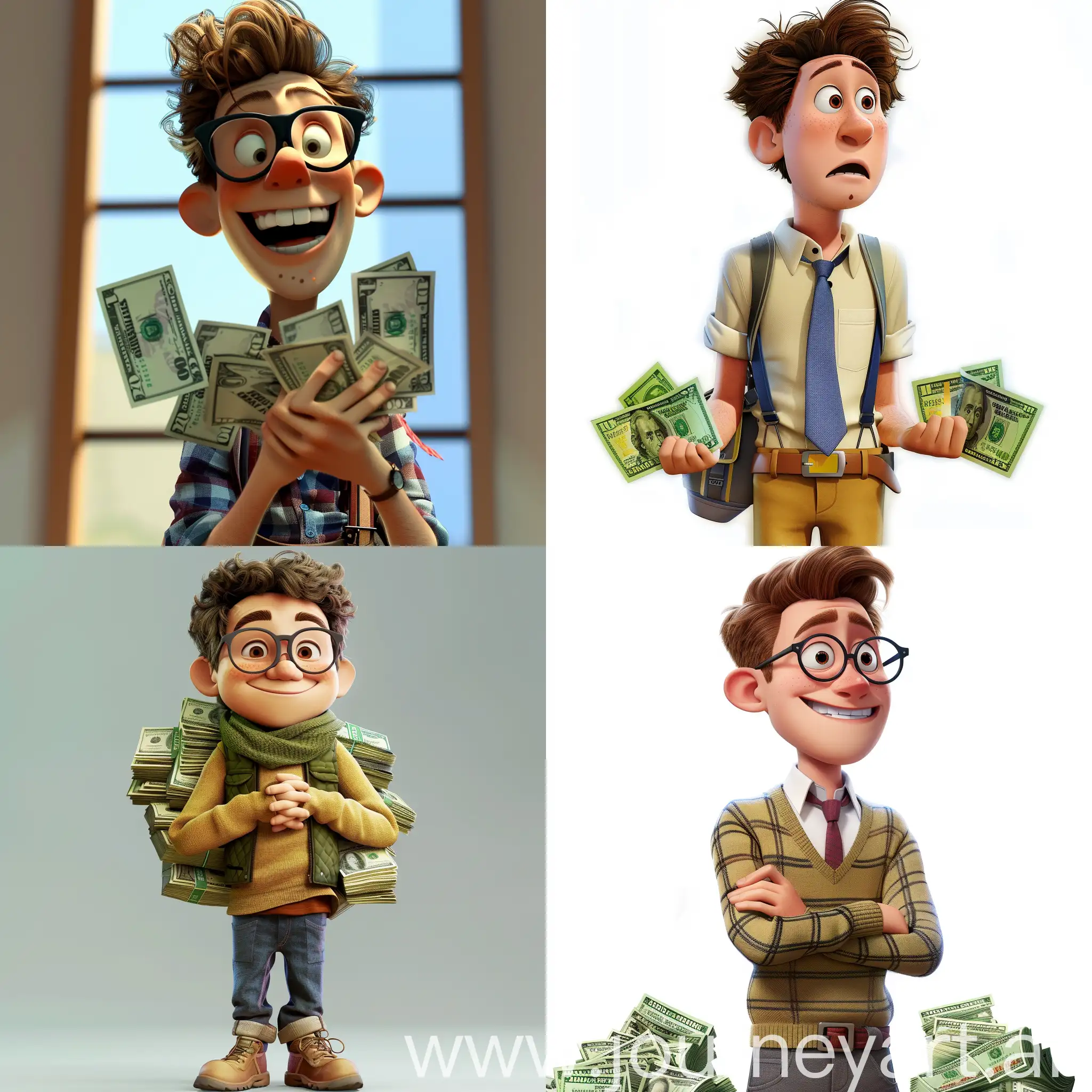 Pixar молодой мужчина персонаж, смешная реклама - что важнее денег?