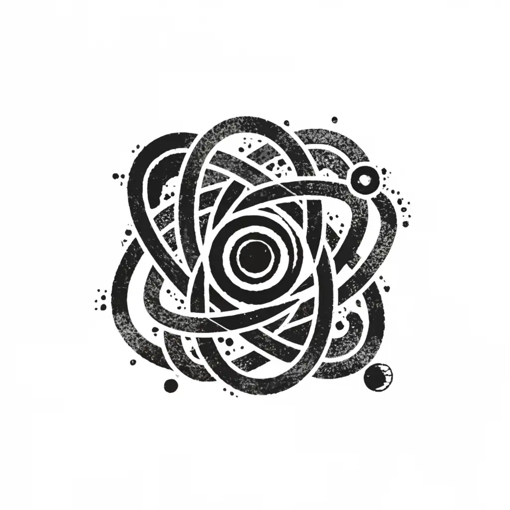 a logo design,with the text "AFRYtheory", main symbol:black hole, universe, singularity, space,complex,clear background