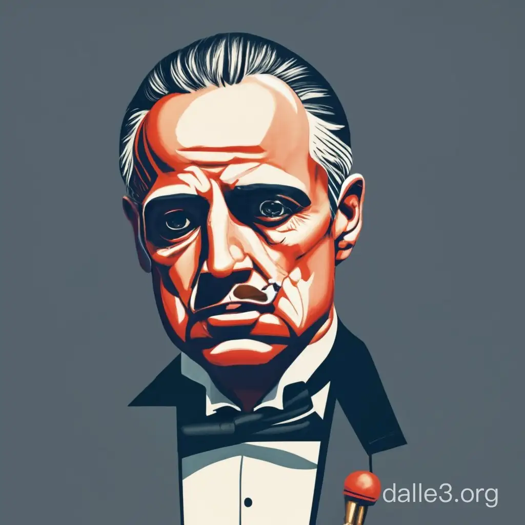 Create an ai image of Anjooran from godfather 