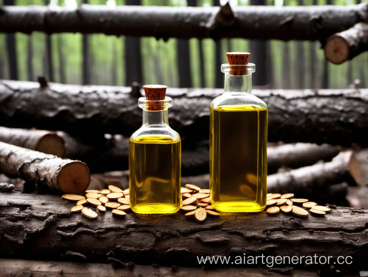 Forestthemed-Pressed-Oil-Bottles-with-Seeds