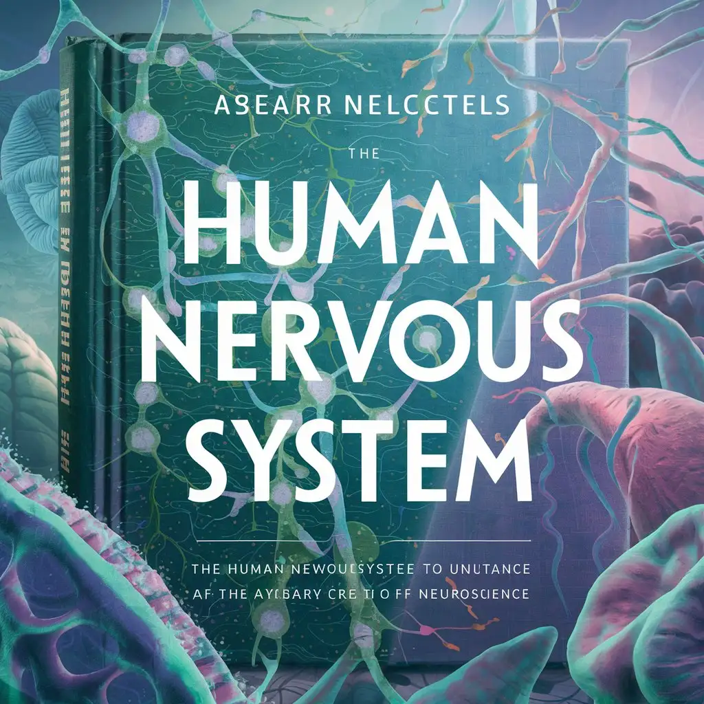 Illustration-of-Nervous-System-Background-in-a-Book