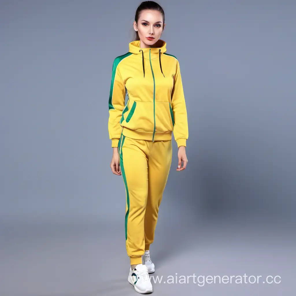Vibrant-GreenYellow-Sports-Suit-for-Active-Lifestyle