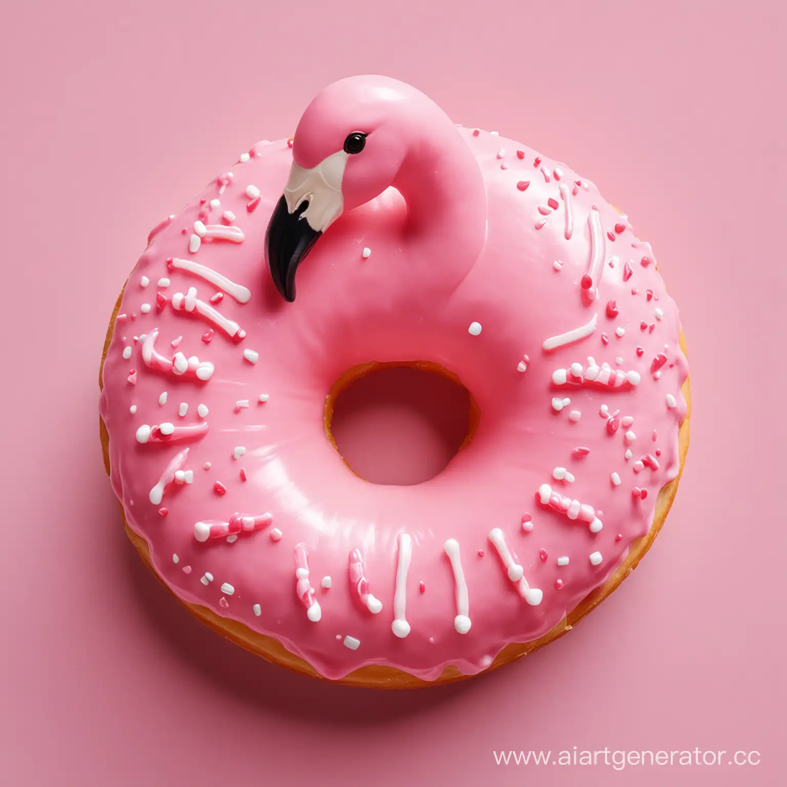 FlamingoShaped-Donut-Whimsical-Sweet-Treat-Inspired-by-Nature