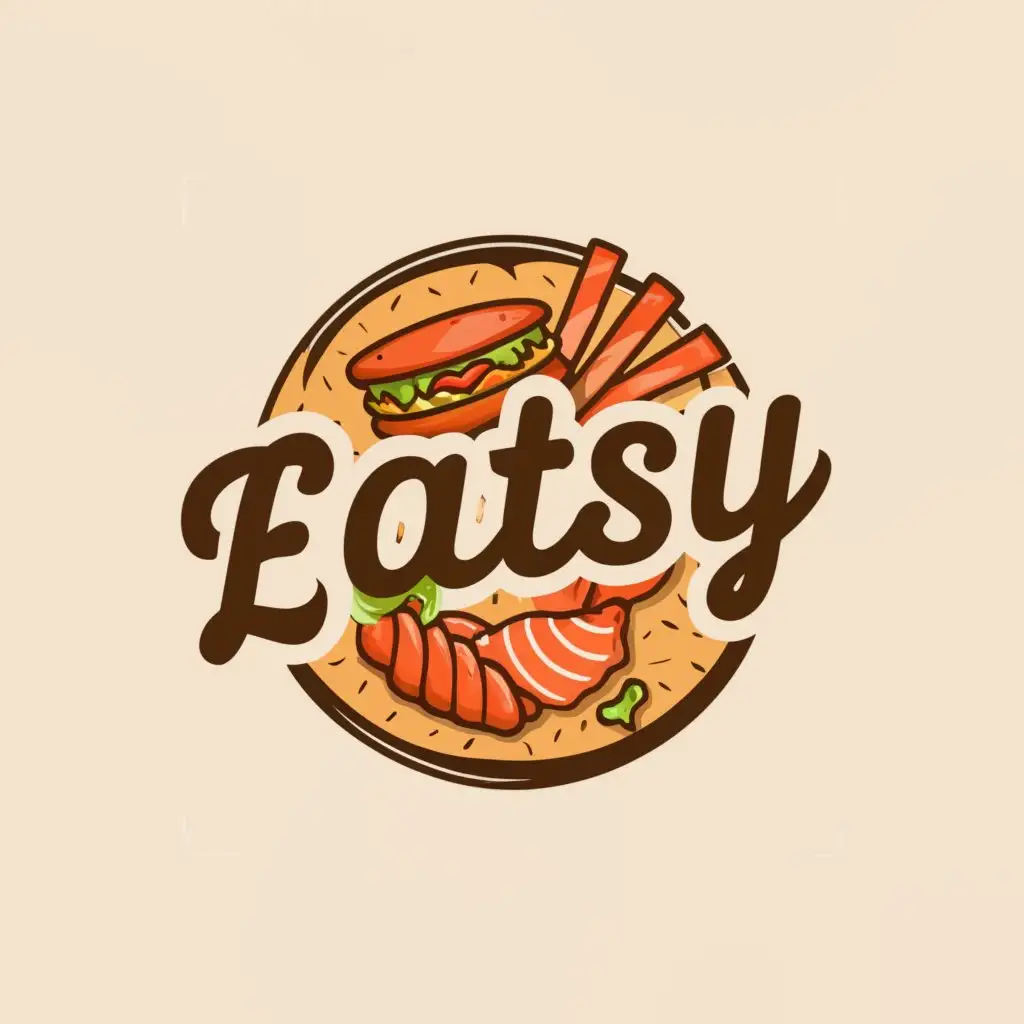 a logo design,with the text "Eatsy", main symbol:Freshly Made Food,complex,be used in Restaurant industry,clear background