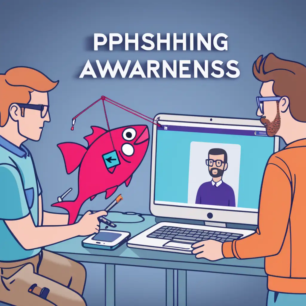 Vibrant Phishing Awareness Video Scene