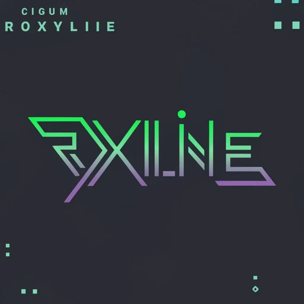 a logo design,with the text "Roxline", main symbol:cyberpunk casual concept ultrarealistic ,Moderate,clear background