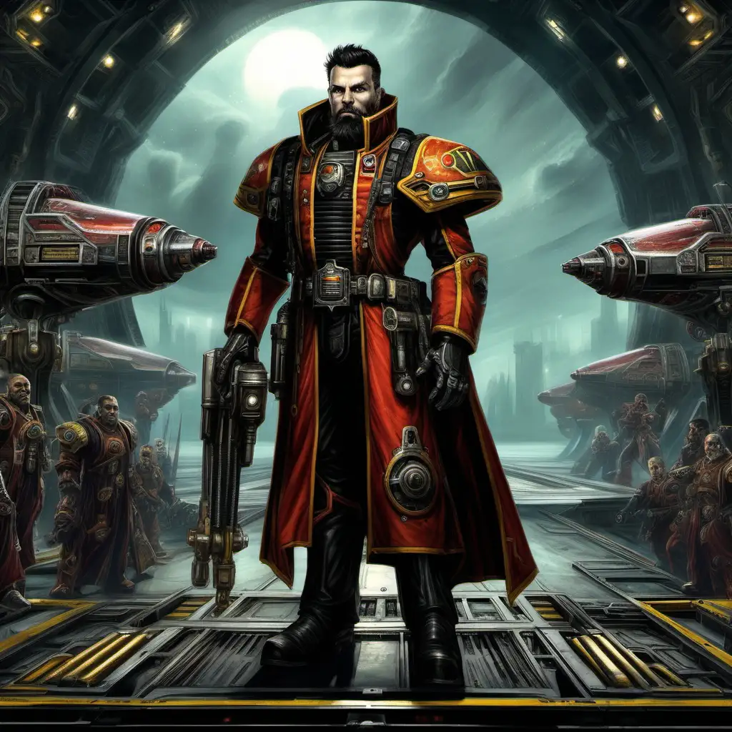 Imposing Imperial Psyker Commander with Rogue Trader License