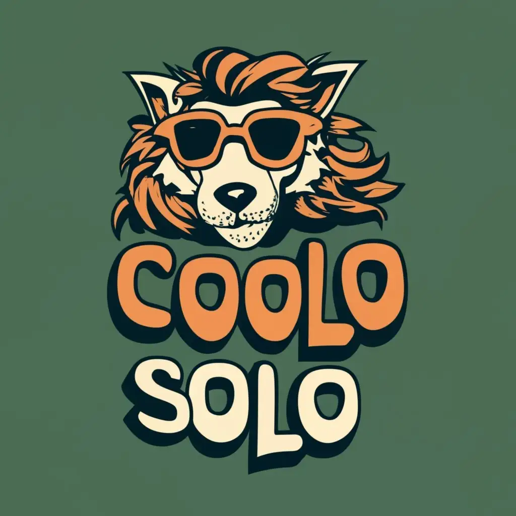 LOGO-Design-for-Coolo-Solo-Stylish-Leon-Text-and-Masked-Wolf-Typography-in-Internet-Industry