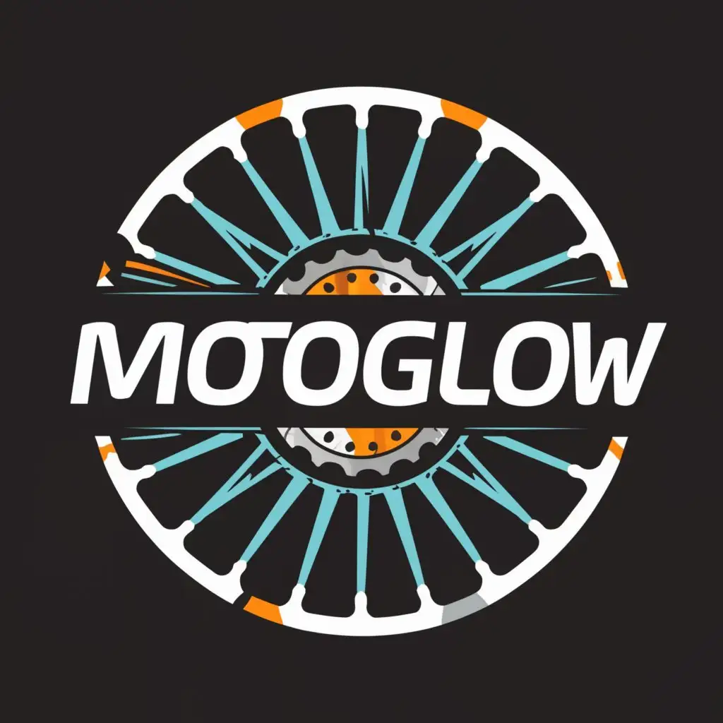 a logo design,with the text "MotoGlow", main symbol:Glow wheel,Moderate,be used in Automotive industry,clear background