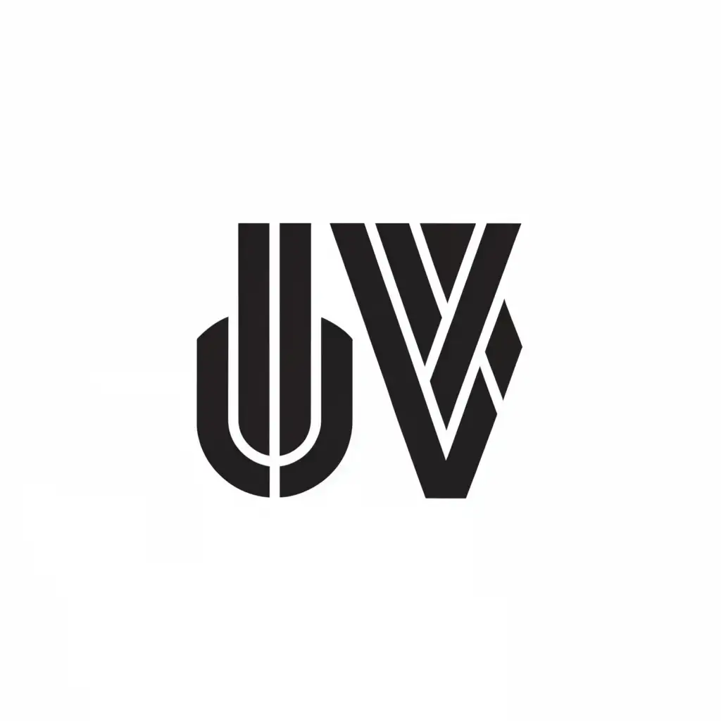 a logo design,with the text "UW", main symbol:Optical fiber, underground drilling, excavation ,Moderate,be used in Internet industry,clear background