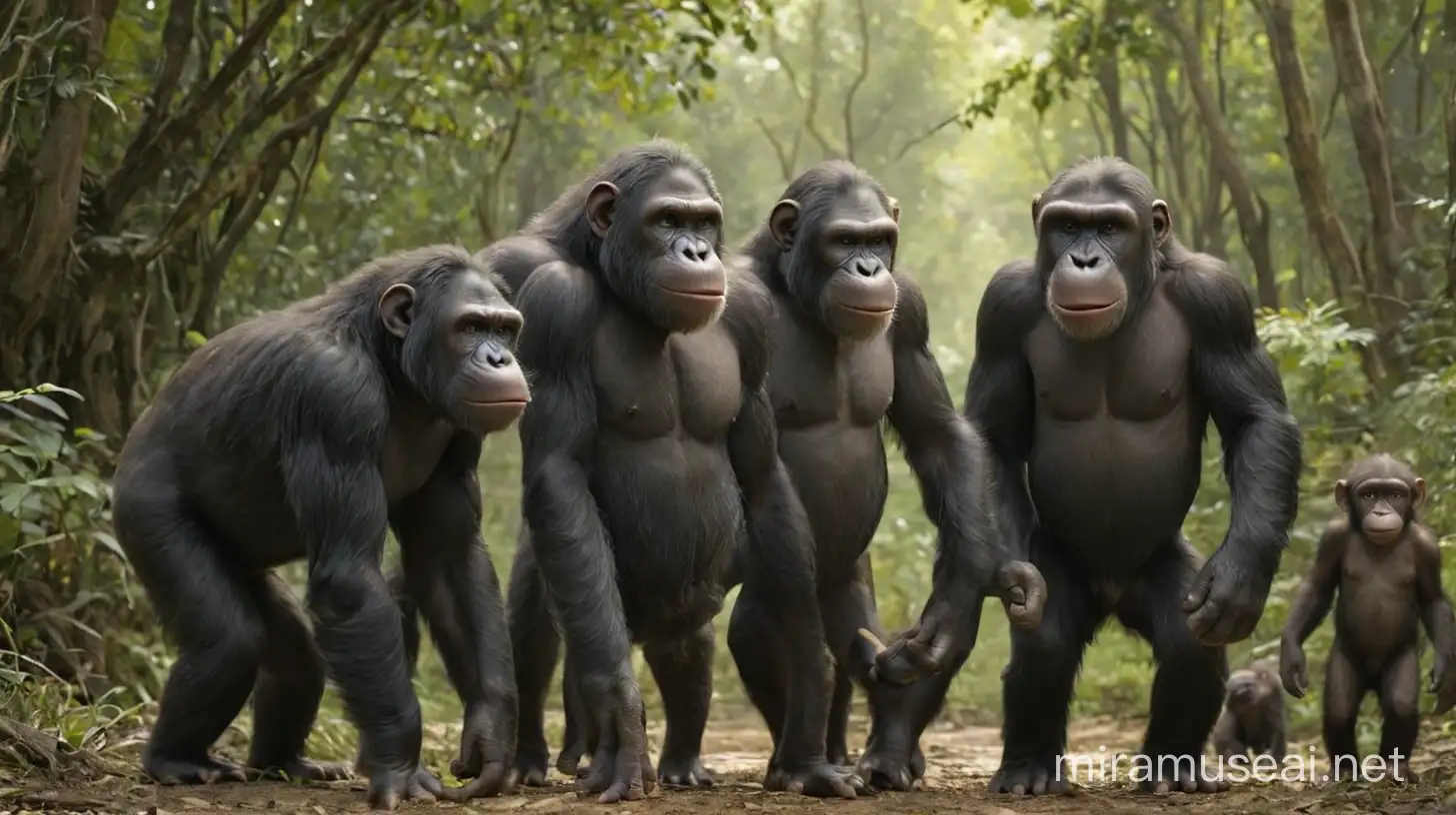 Evolutionary Journey Apes in Natural Habitats