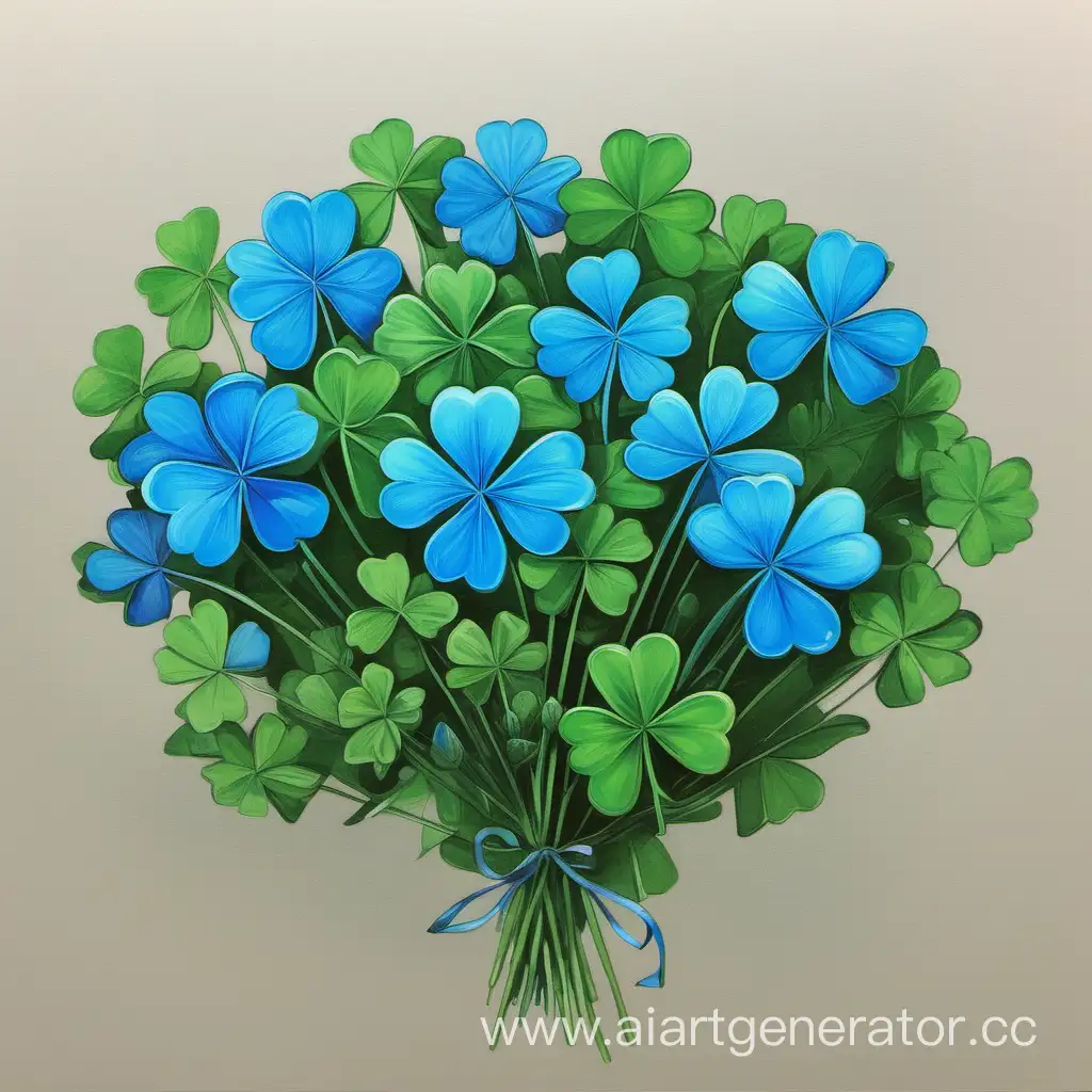 Vibrant-Bouquet-of-Blue-Clovers-Natures-Colorful-Elegance