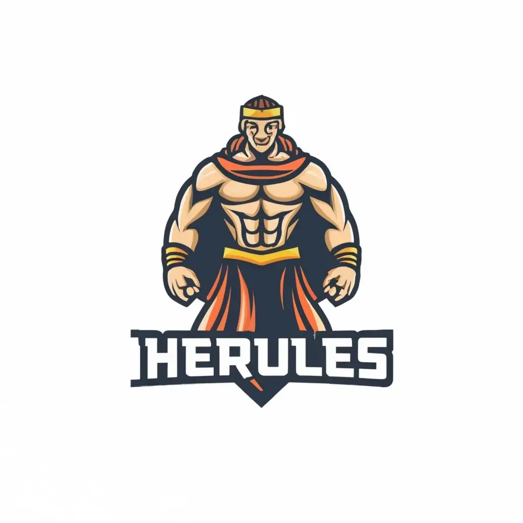 logo, Horcules was a large, strong man and a fighter., with the text "Hercules", typography, be used in Internet industry