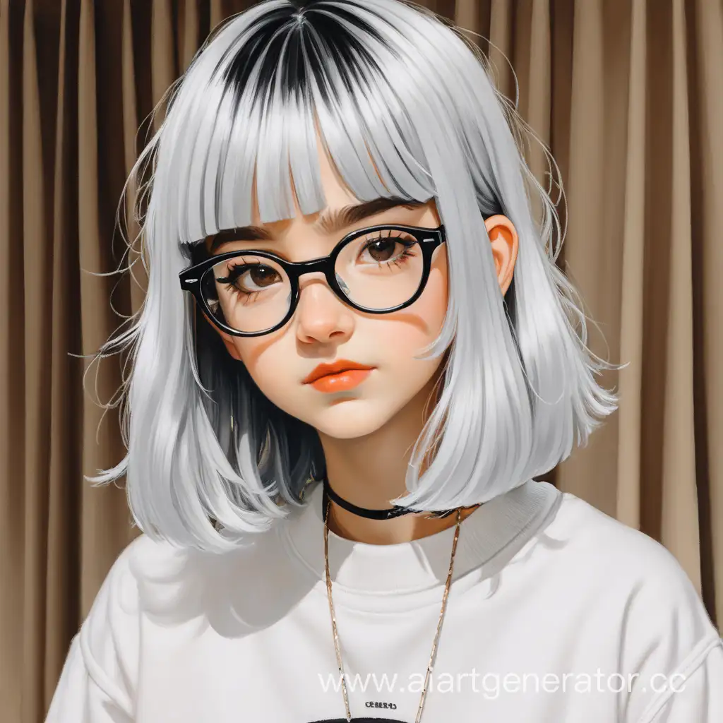 Stylish-Girl-with-BlackandWhite-Hair-and-Trendy-Glasses