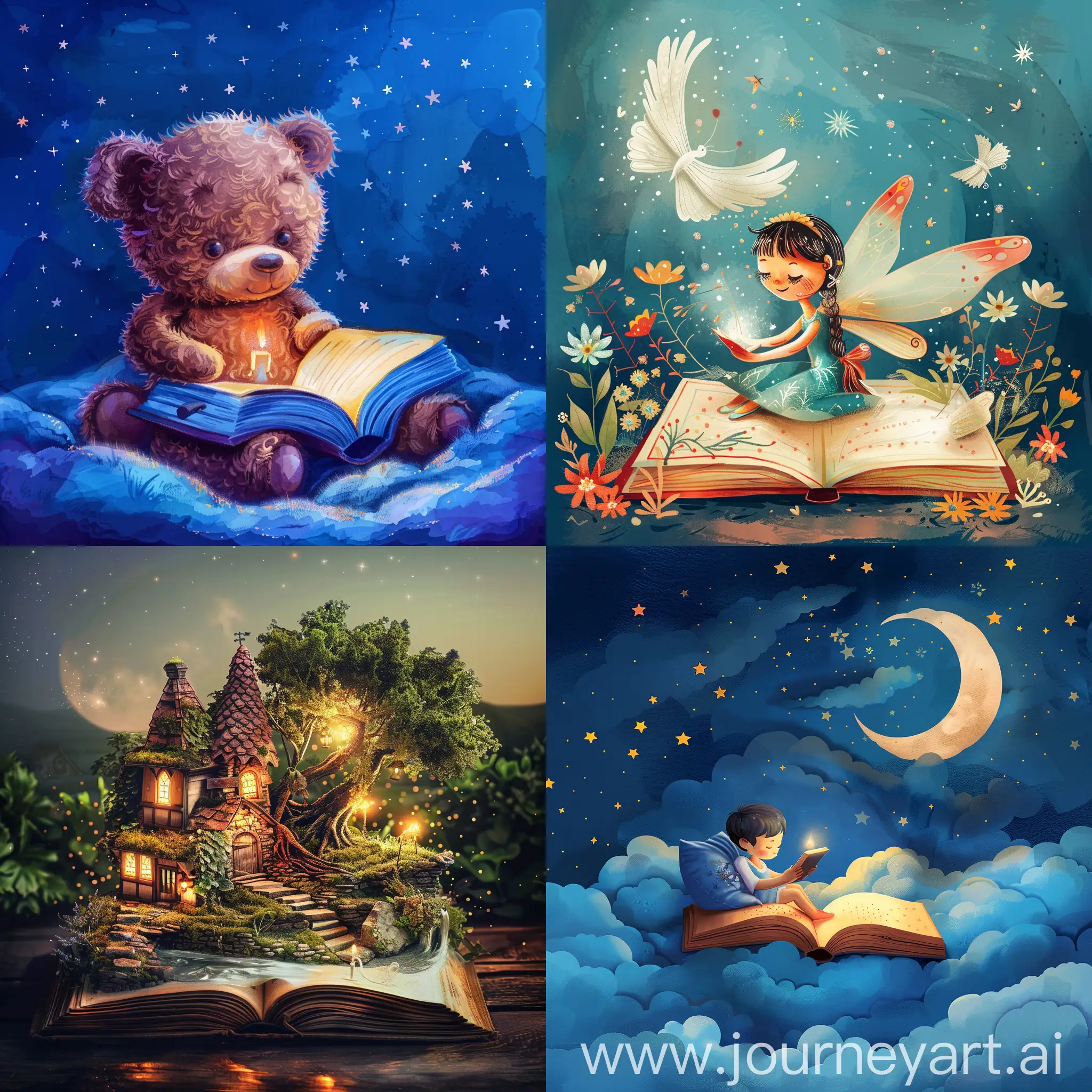 Enchanting-Fairy-Tale-Scene-for-Childrens-Bedtime-Storybook