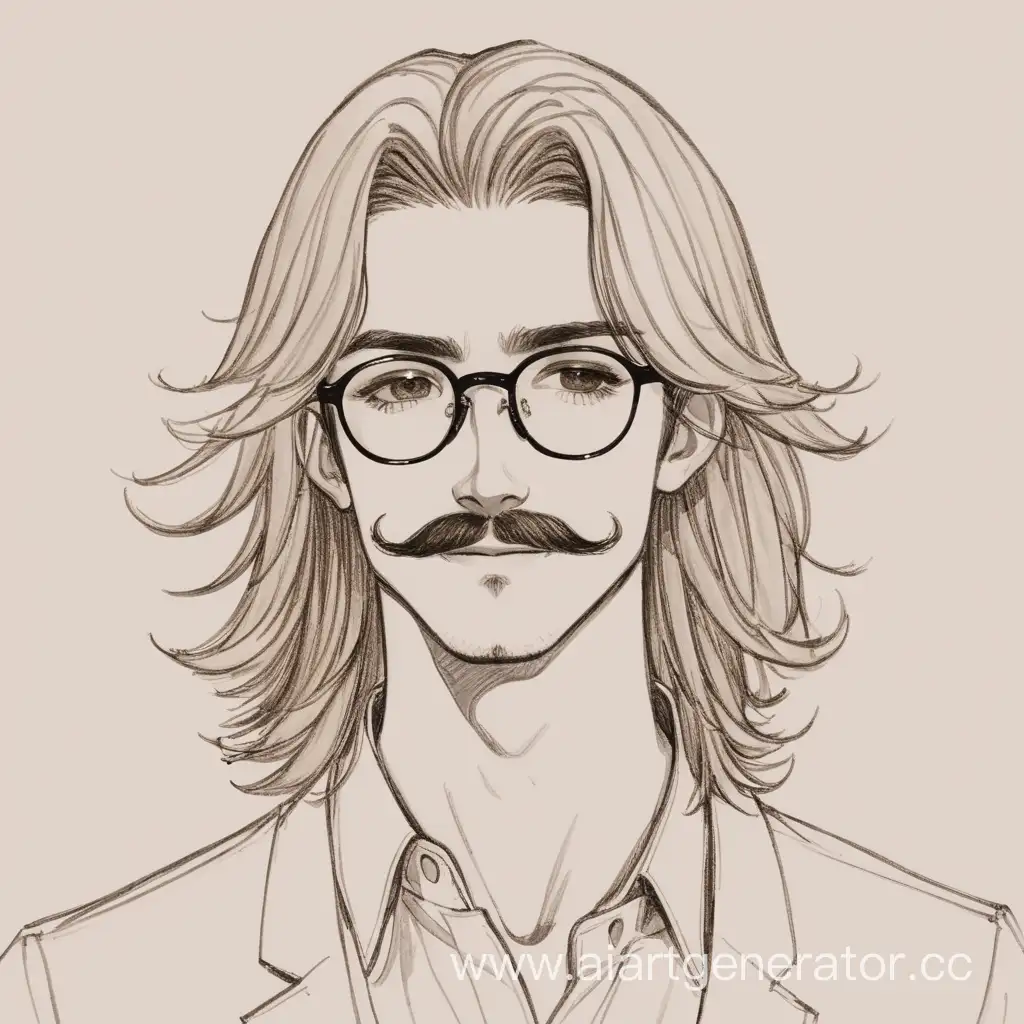 Stylish-Young-Man-with-Long-Light-Hair-and-Round-Dark-Glasses