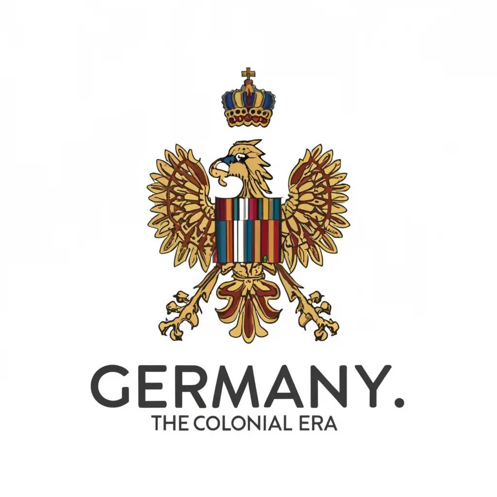 a logo design,with the text "Germany The Colonial Era", main symbol:Germany,complex,be used in Education industry,clear background