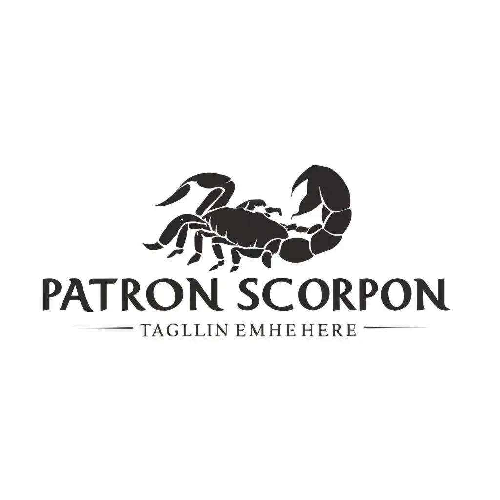 LOGO-Design-For-Patron-Scorpion-Striking-Financial-Elegance-with-Typography