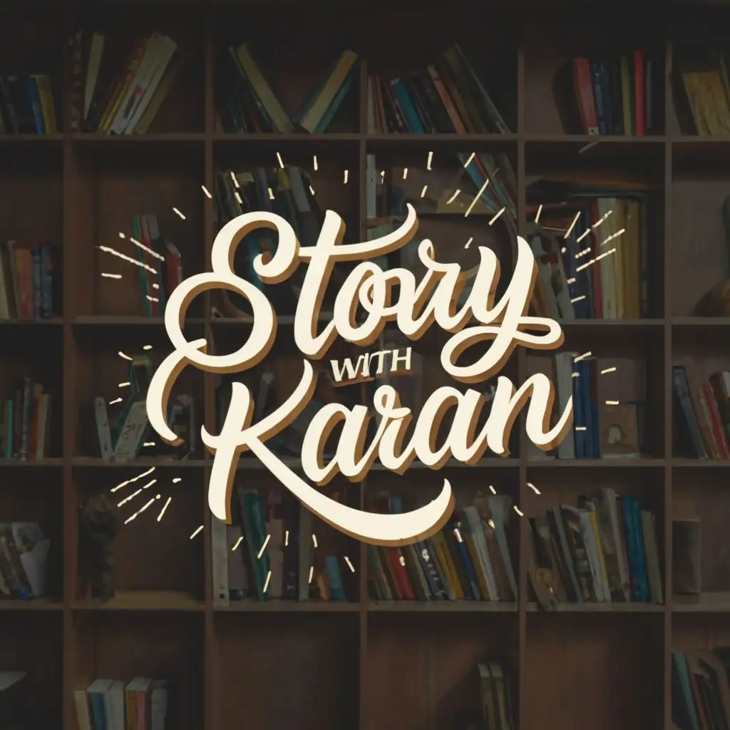 logo, Story With Karan, with the text "Story With Karan", typography