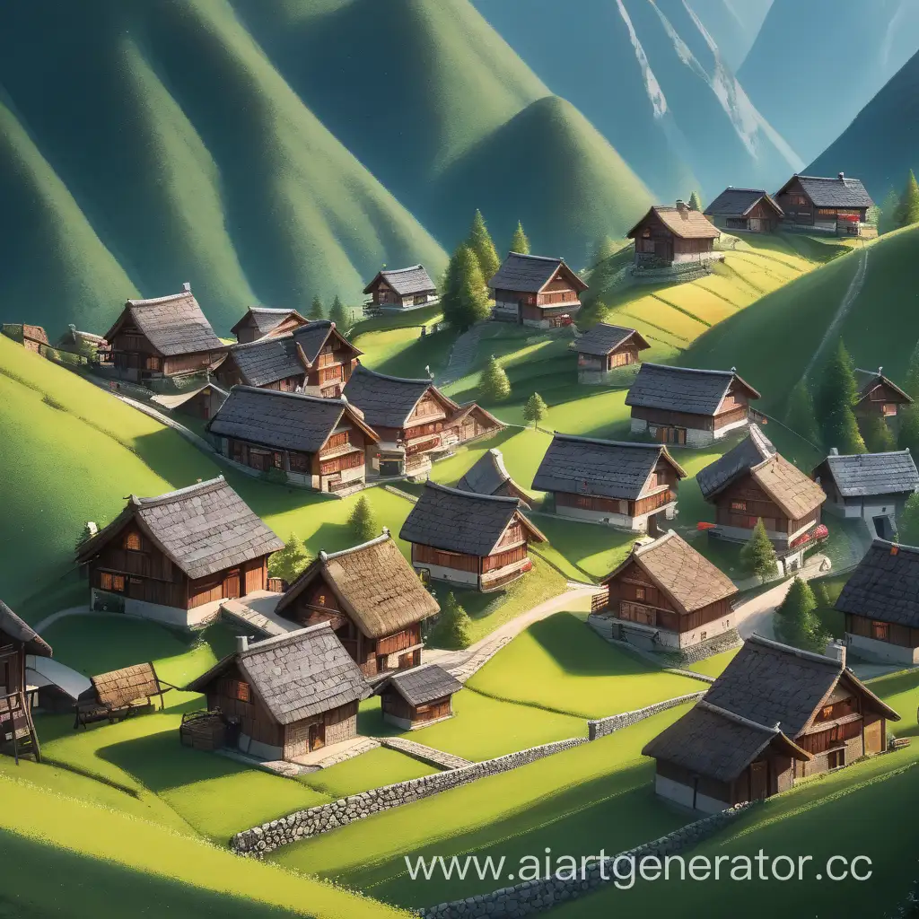 Малая деревня в горах
