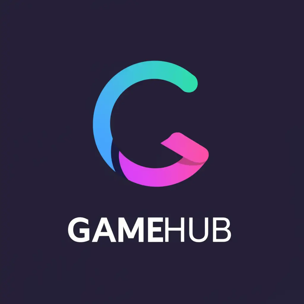 a logo design,with the text "GameHub", main symbol:games,Moderate,clear background
