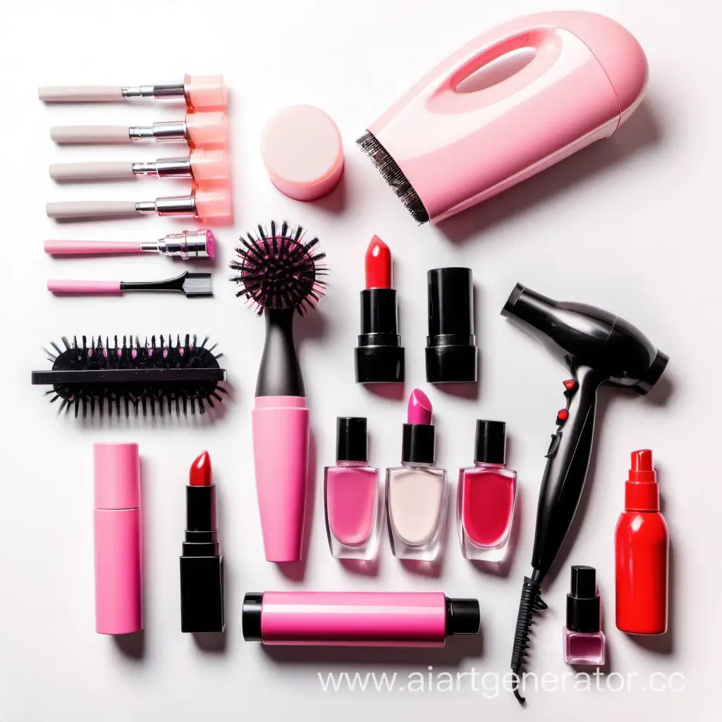 LightToned-Cosmetic-Accessories-Arranged-on-White-Background