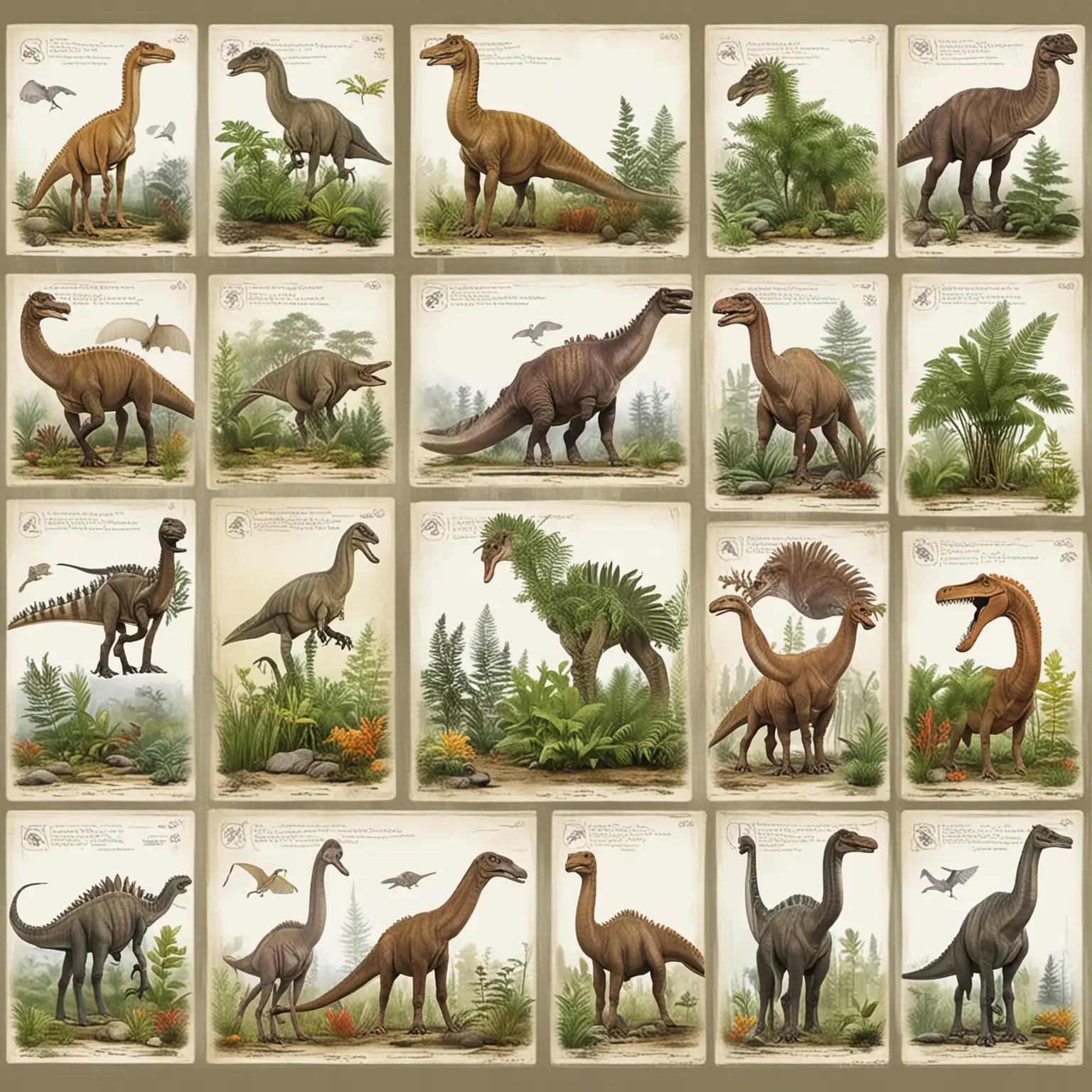 Diverse Prehistoric Creatures and Ancient Plants | MUSE AI