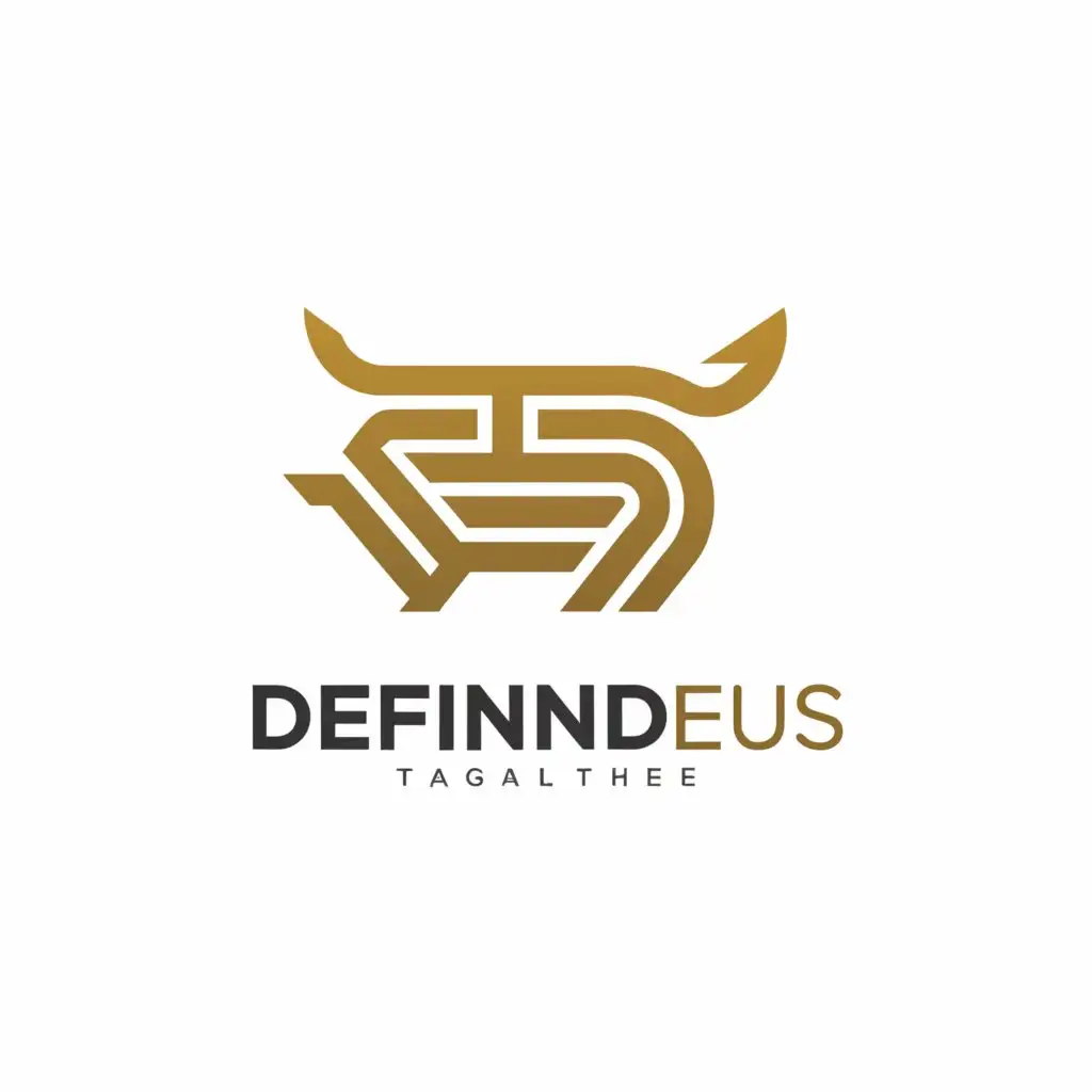 a logo design,with the text "definedges", main symbol:market bull,complex,be used in Finance industry,clear background