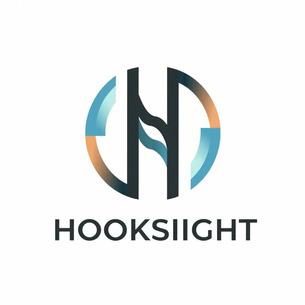 a logo design,with the text "HOOKSIGHT", main symbol:H,Moderate,be used in Internet industry,clear background