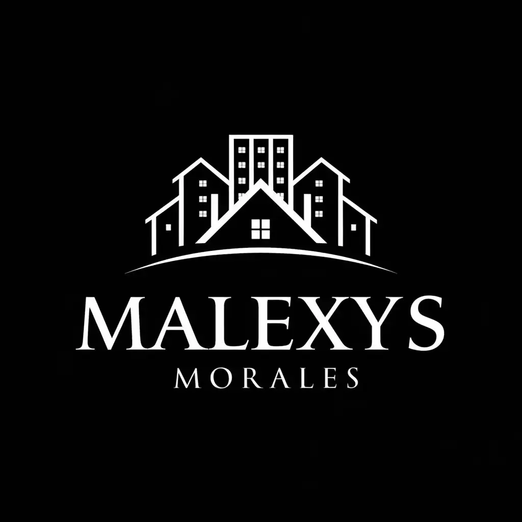 LOGO-Design-For-Malexys-Morales-Modern-Real-Estate-Typography-with-Iconic-Buildings