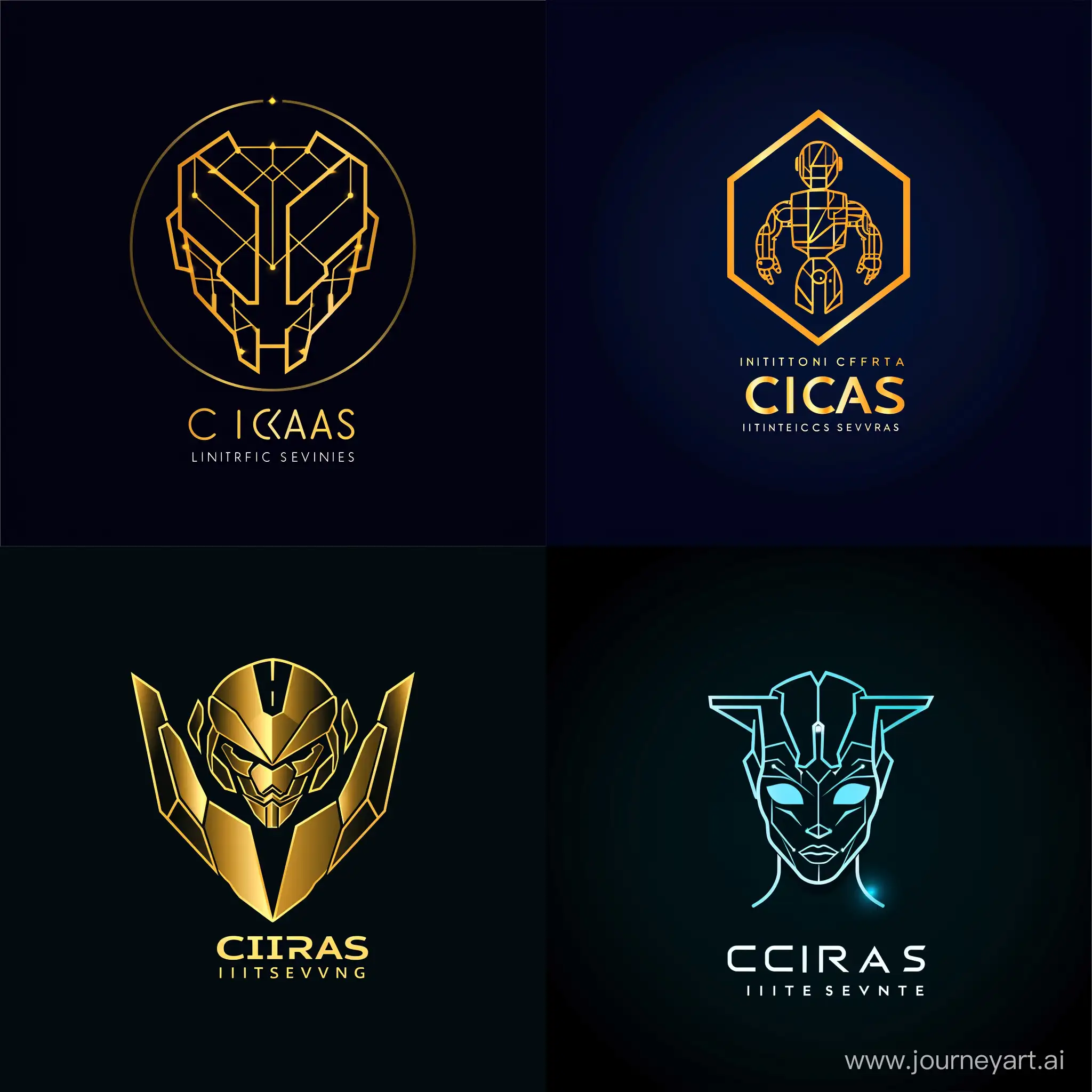 create a  logo named ICIRAS slogan is International Cybersecurity Intelligence and Robotic Automation Services