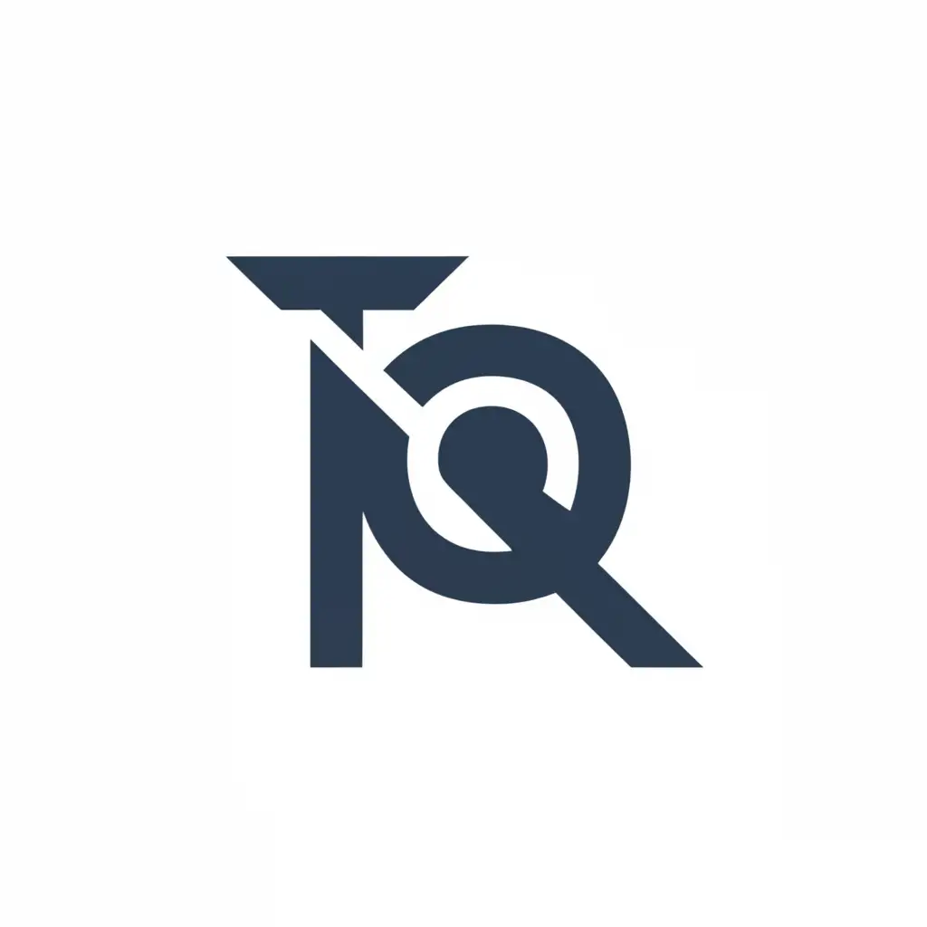 a logo design,with the text "TQ", main symbol:TQ,Minimalistic,clear background