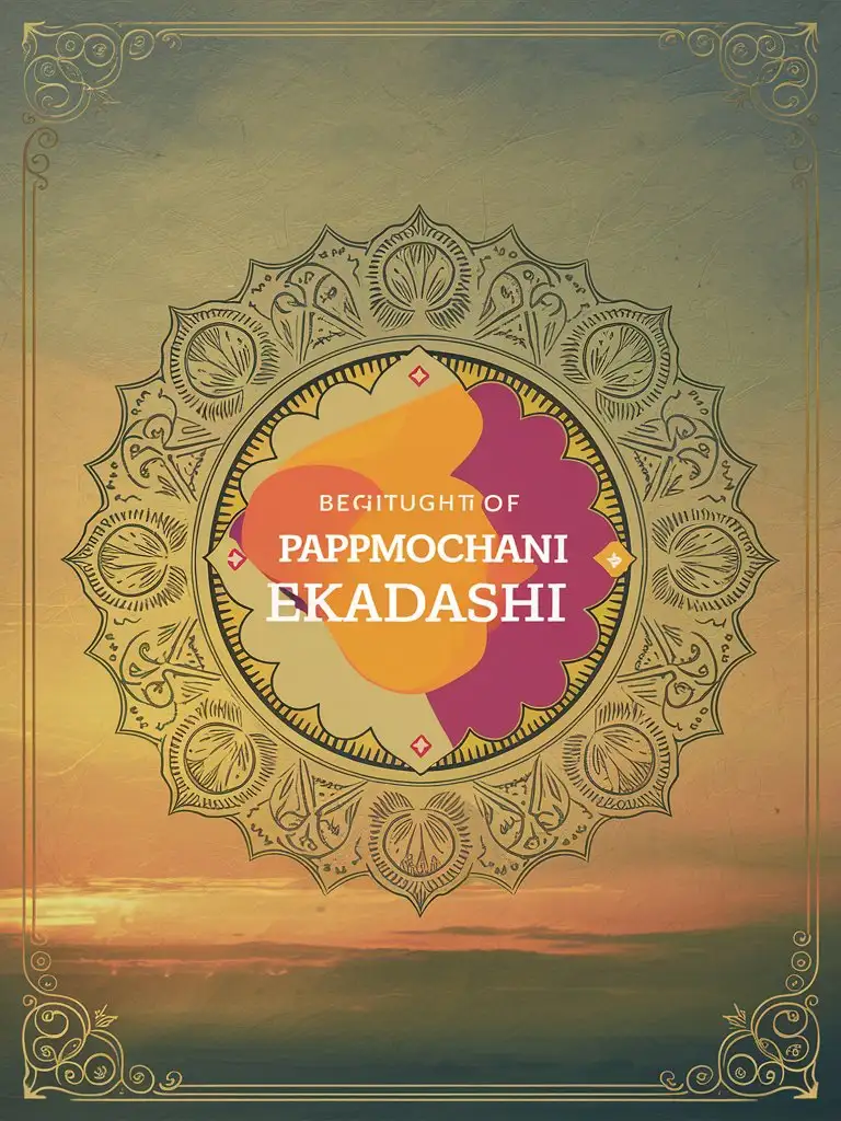 A calendar highlighting the date of Papmochani Ekadashi.
