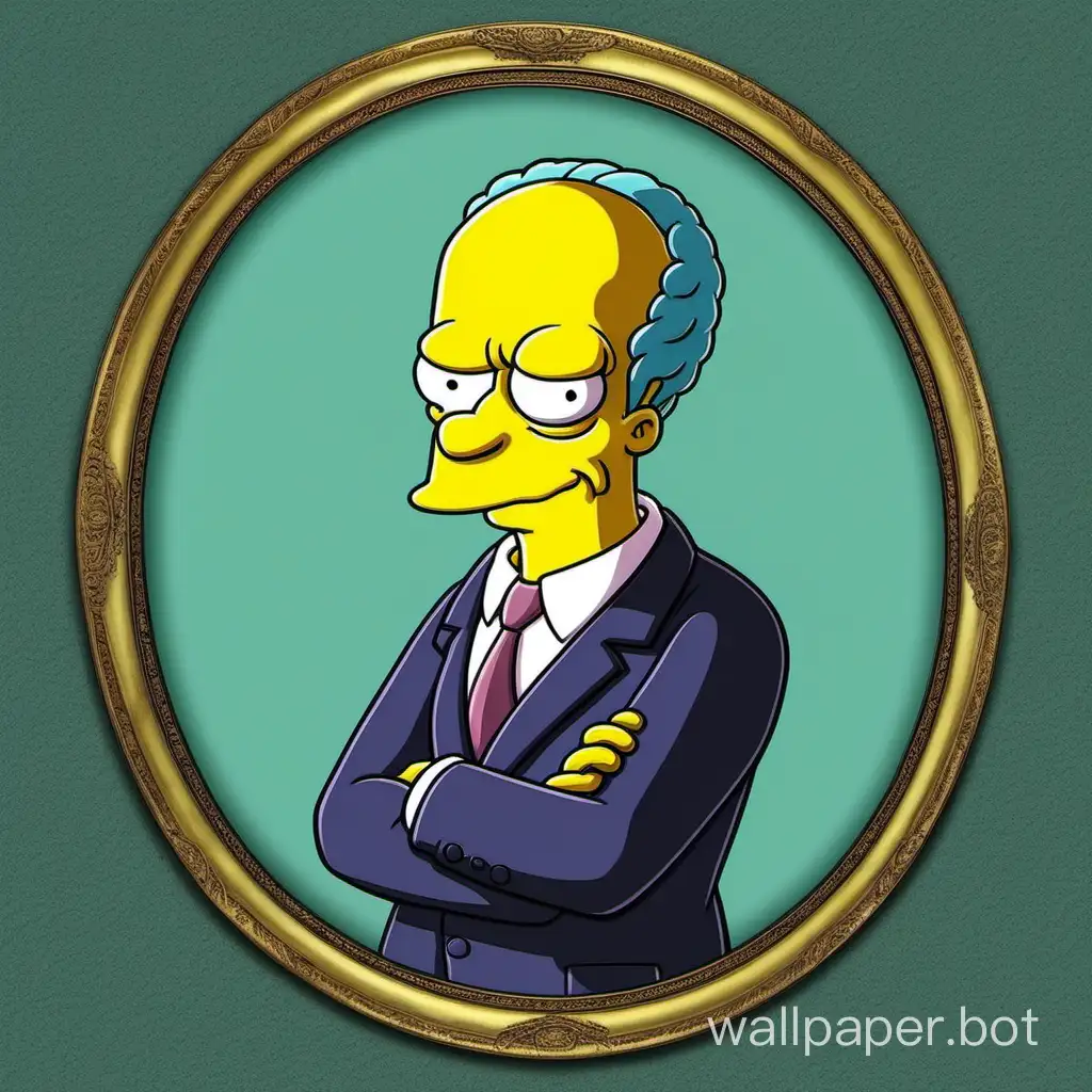 Simpsons Characters at Mr Burns Mansion | Wallpaper Bot